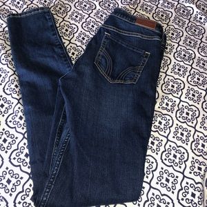 Hollister Dark wash high rise super skinny jeans